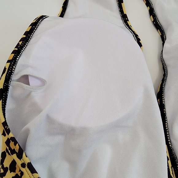 Aqua Eve Women Sexy One Piece Swimsuit Halter Plunge V Neck Cutout  NWT - Picture 8 of 12